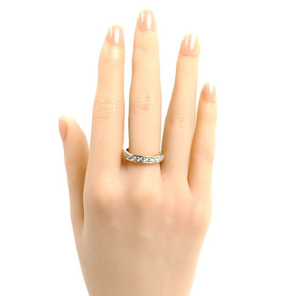 Tiffany & Co 18K Yellow Gold Half Circle Channel Setting Ring Diamond — view 7