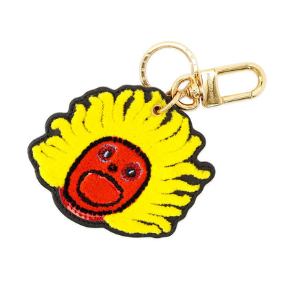 Louis Vuitton Key Holder LV Yk Cles Face Leather Yayoi Kusama Collaboration