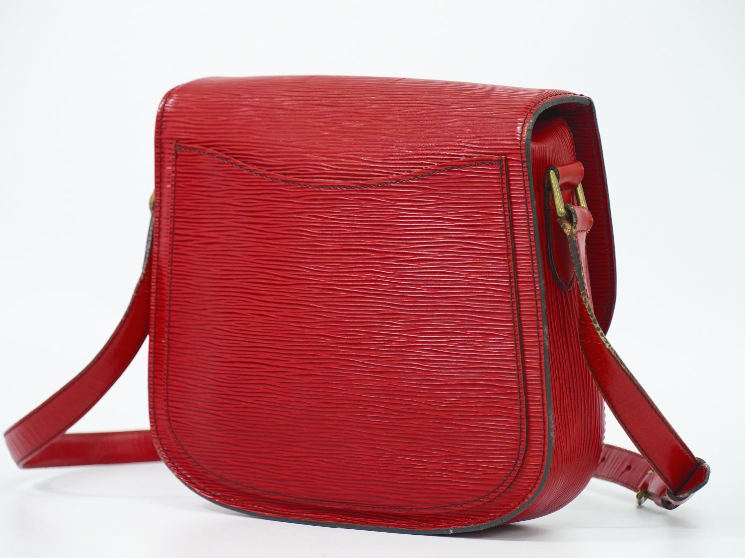 Louis Vuitton LV Saint Cloud GM Epi Leather Shoulder Bag Pochette Castilian — view 2