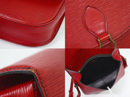Louis Vuitton LV Saint Cloud GM Epi Leather Shoulder Bag Pochette Castilian — view 8