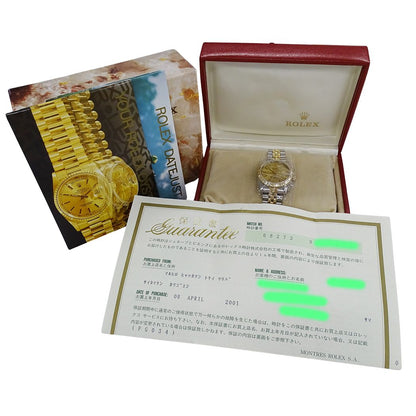 Rolex Datejust Number Watch Boys Automatic At Stainless Steel Gold YG — view 7