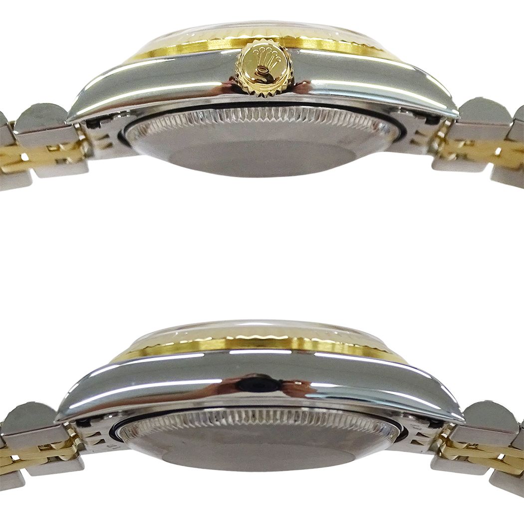 Rolex Datejust Number Watch Boys Automatic At Stainless Steel Gold YG — view 3