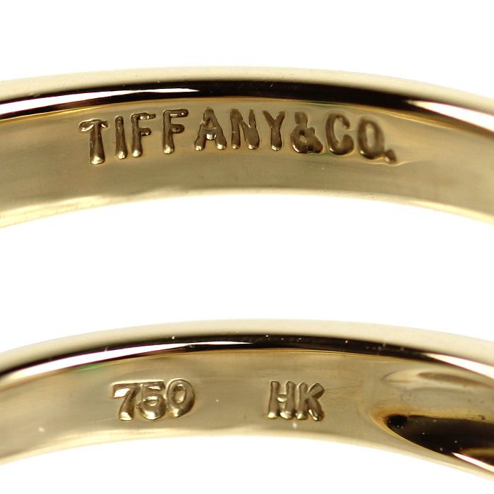 Tiffany & Co 18K Yellow Gold Ring Emerald Diamond — view 5