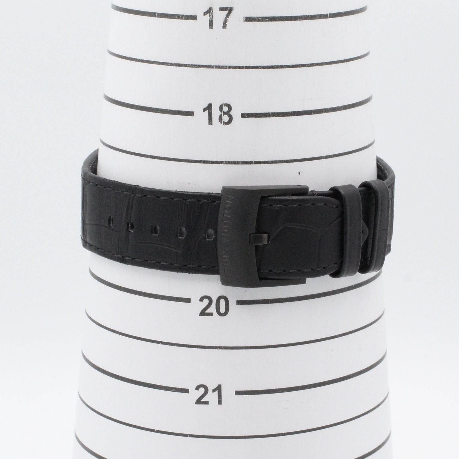 Louis Vuitton Watch Tambour Chrono Black Stainless Steel — view 8
