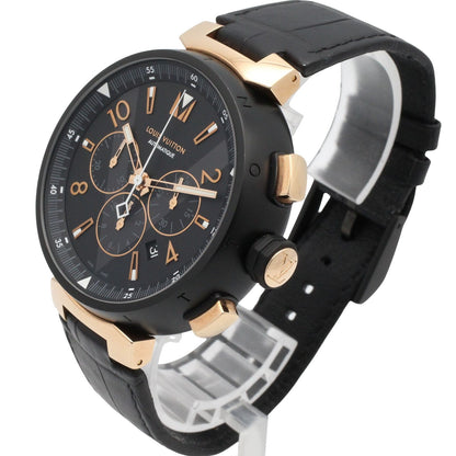 Louis Vuitton Watch Tambour Chrono Black Stainless Steel — view 2