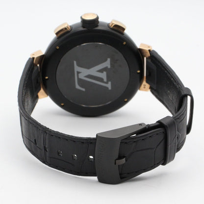 Louis Vuitton Watch Tambour Chrono Black Stainless Steel — view 5