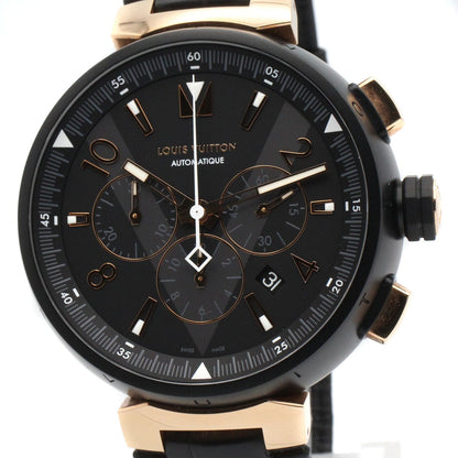 Louis Vuitton Watch Tambour Chrono Black Stainless Steel — view 3