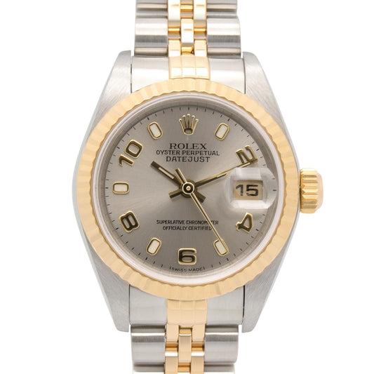 Rolex Watch Datejust Number Sil Tobi AR 18K Stainless Steel