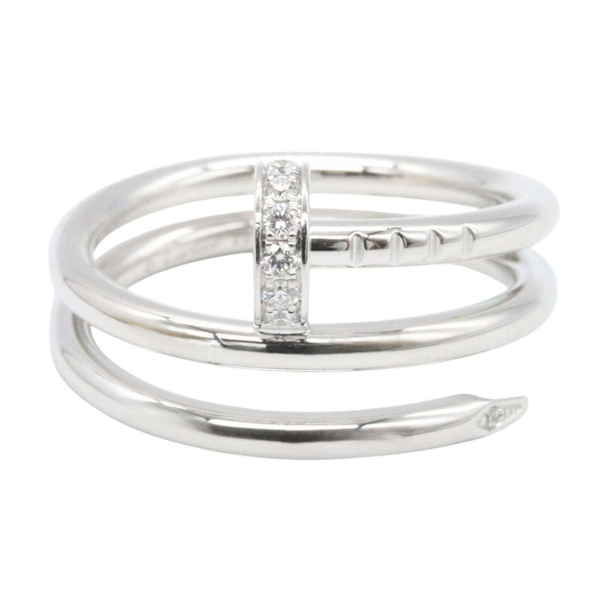 Cartier Ring Juste un Clou Double Diamond 18K White Gold — view 2