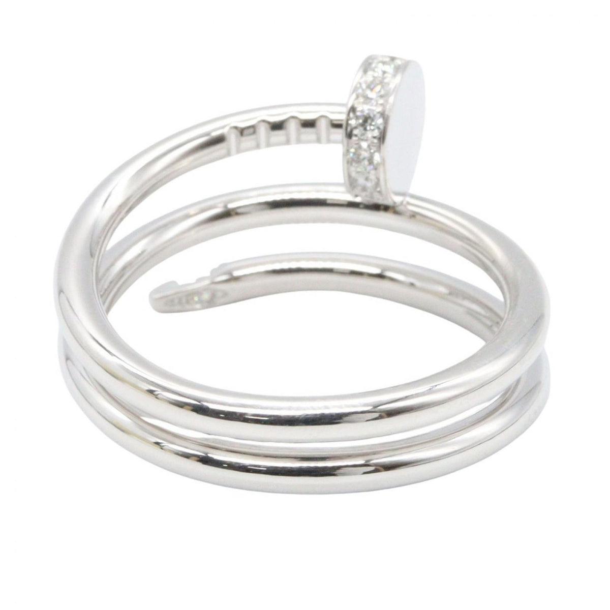 Cartier Ring Juste un Clou Double Diamond 18K White Gold — view 3