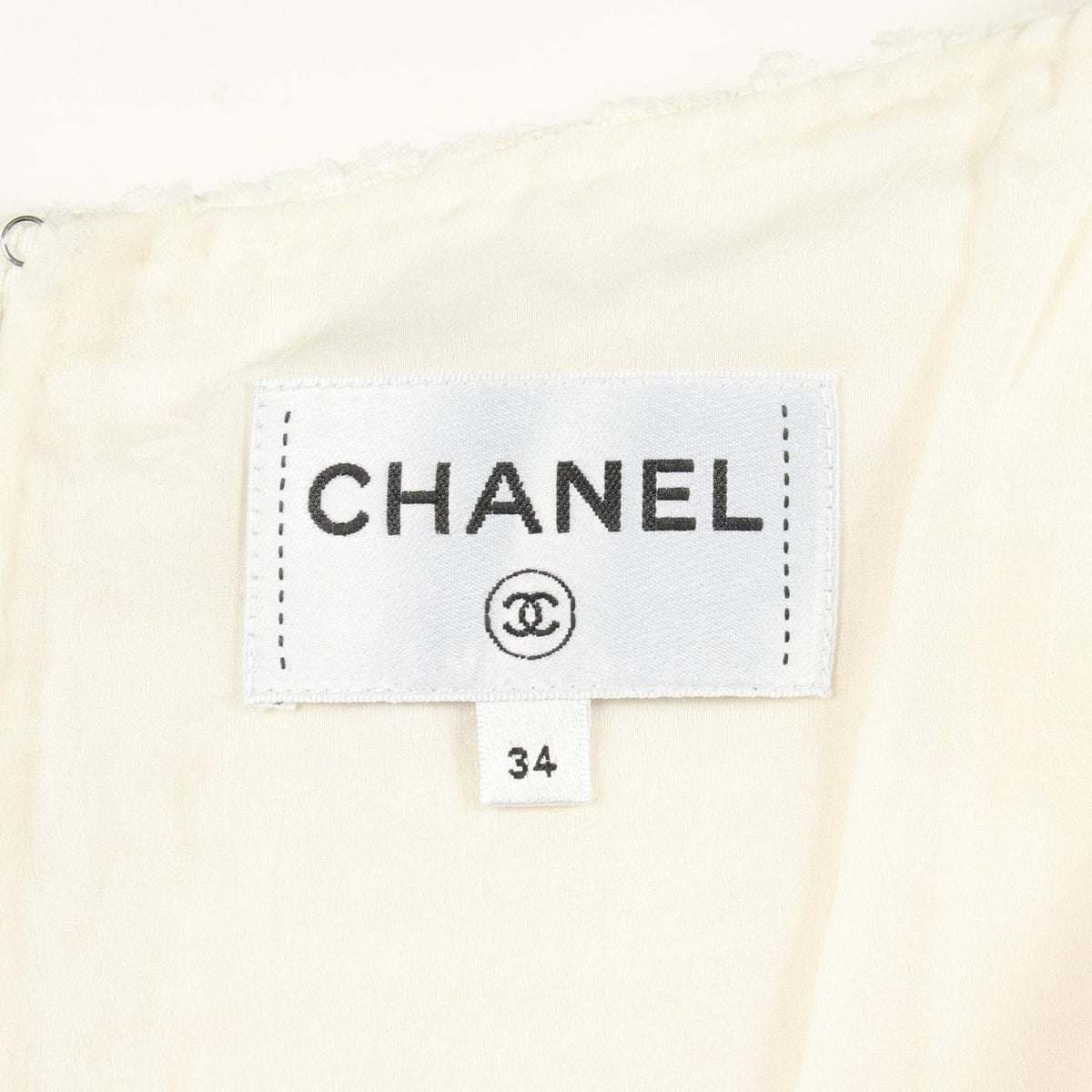 Chanel Dress Tweed Sleeveless Nylon — view 3