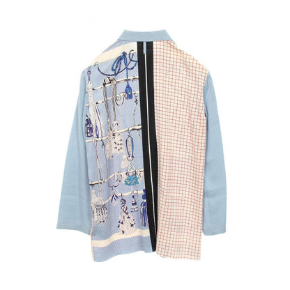 Hermes All Over Print Long Sleeve Silk Shirt — view 2