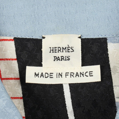 Hermes All Over Print Long Sleeve Silk Shirt — view 3