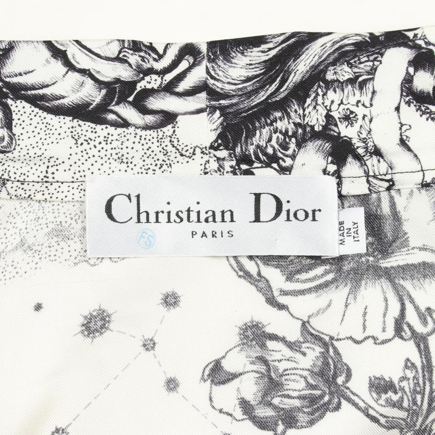 Dior Dress Chez Moi Zodiac Dressing Gown Silk Wrap — view 3