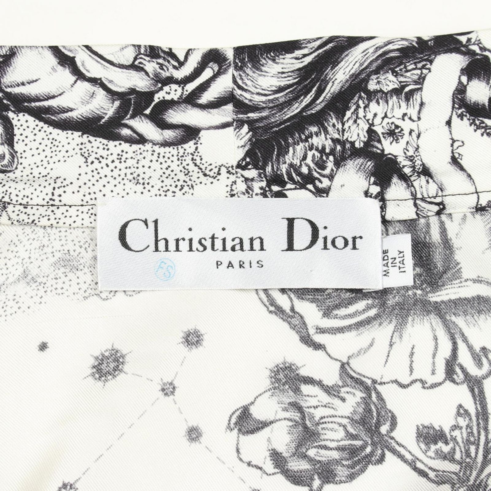 Dior Dress Chez Moi Zodiac Dressing Gown Silk Wrap — view 3