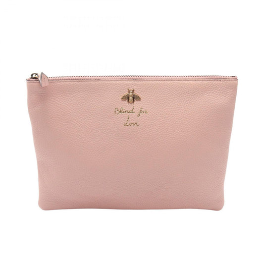 Gucci Clutch Animalier Bi Pink Leather