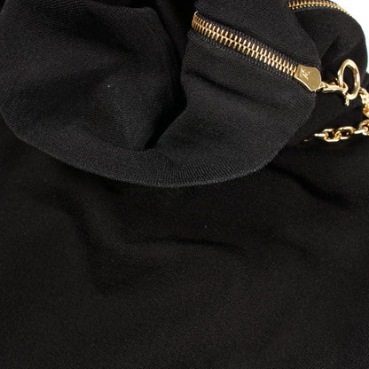 Louis Vuitton Knit LV Chain Detail Turtleneck Zux Black Rayon Sweater — view 6