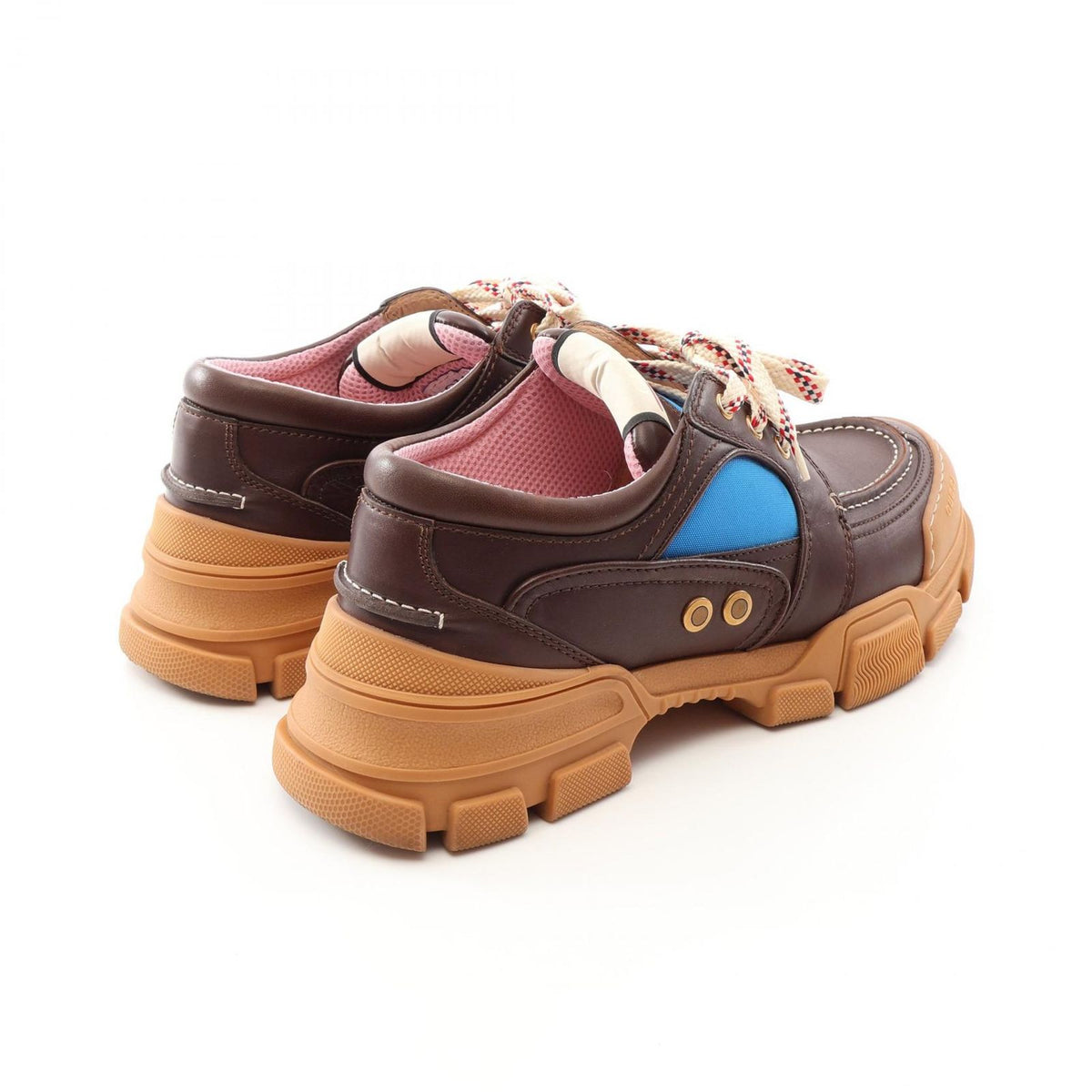 Gucci Sneakers Boatrek Dark Brown Leather Shoes — view 2