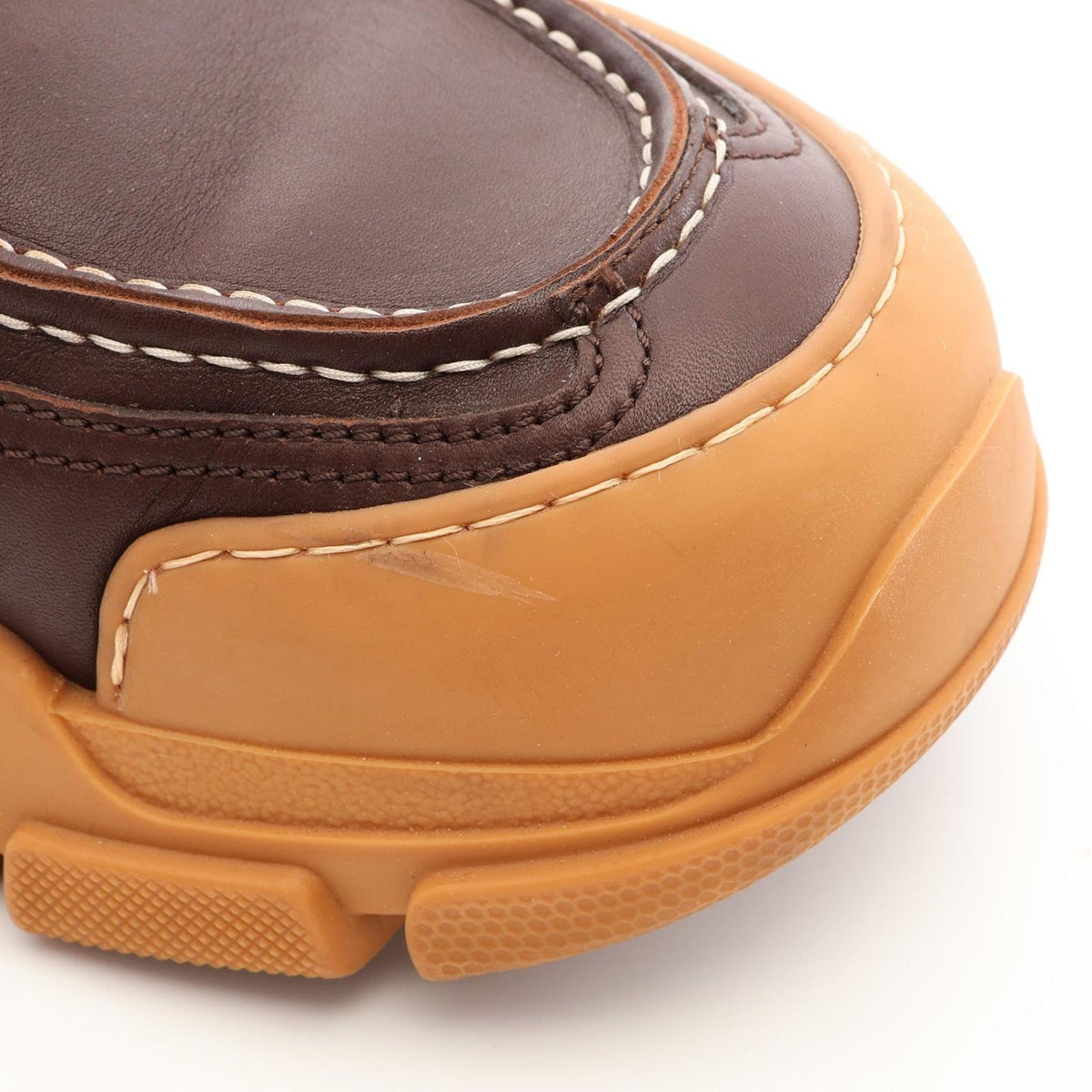 Gucci Sneakers Boatrek Dark Brown Leather Shoes — view 8