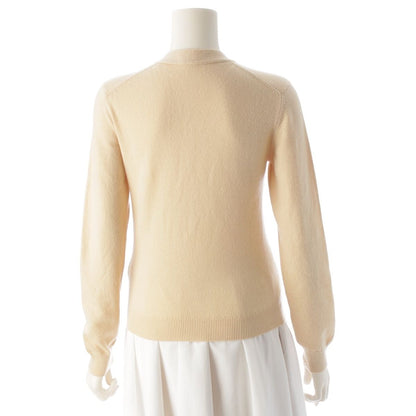 Hermes Cashmere Gaultier Era Sellier Buttons Knit Cardigan Top Ivory 34 — view 4