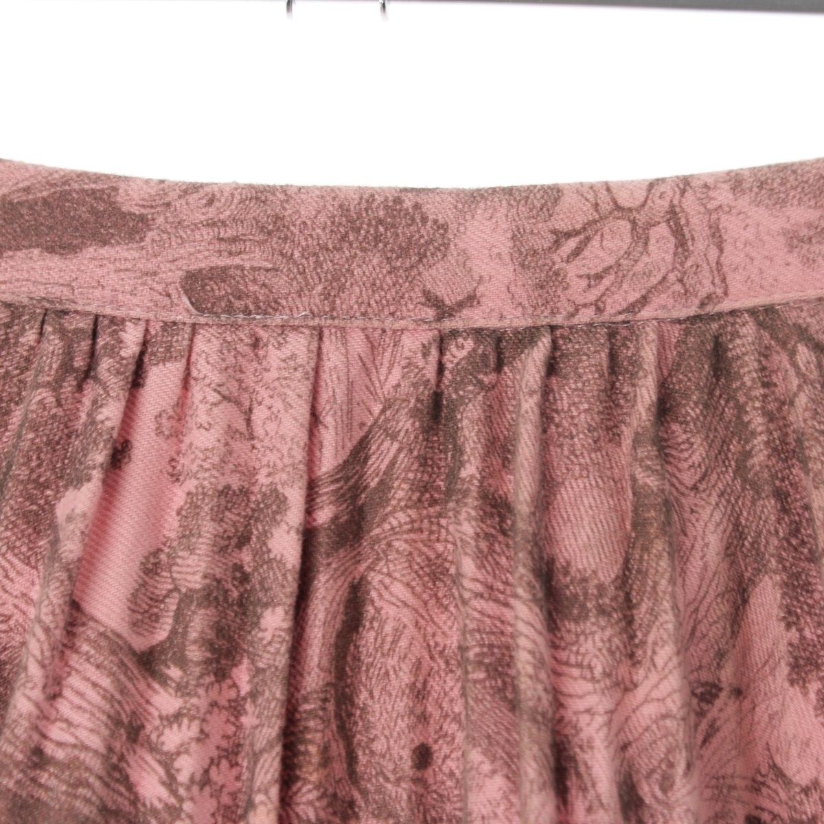 Dior Dioriviera Toile de Jouy All Over Print Skirt Pink 34 — view 4