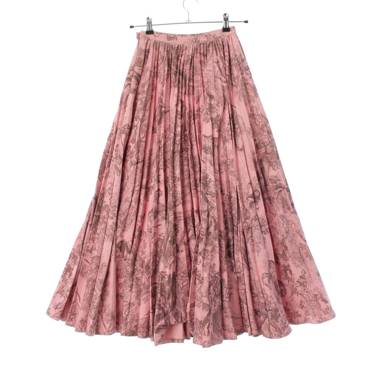 Dior Dioriviera Toile de Jouy All Over Print Skirt Pink 34 — view 2