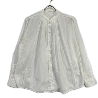 Celine 2 White Pleated Band Color Blouse 36