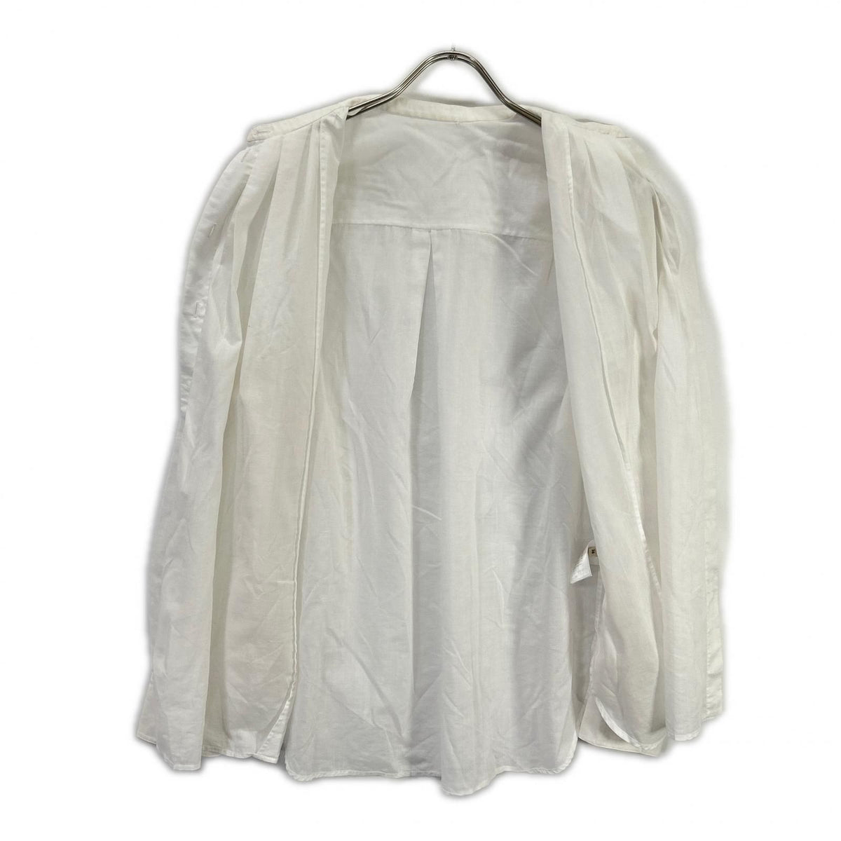 Celine 2 White Pleated Band Color Blouse 36 — view 3