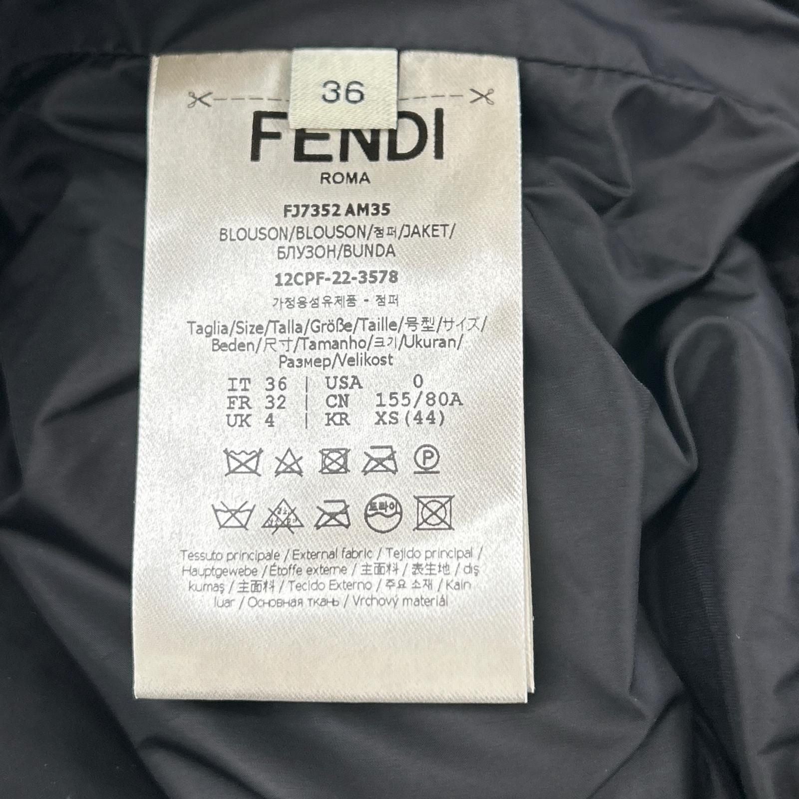 Fendi Black Fleece Jacket 36 — view 4