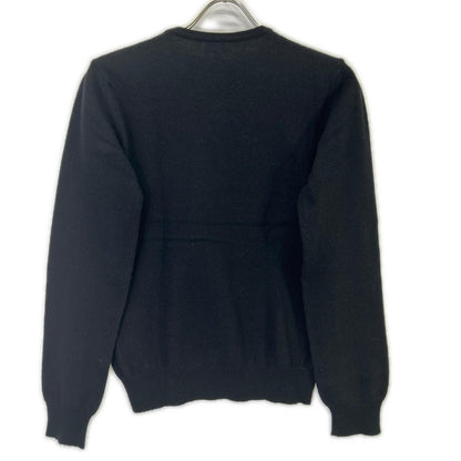 Moncler Black Cashmere Blend Crew Neck Knit Sweater — view 2
