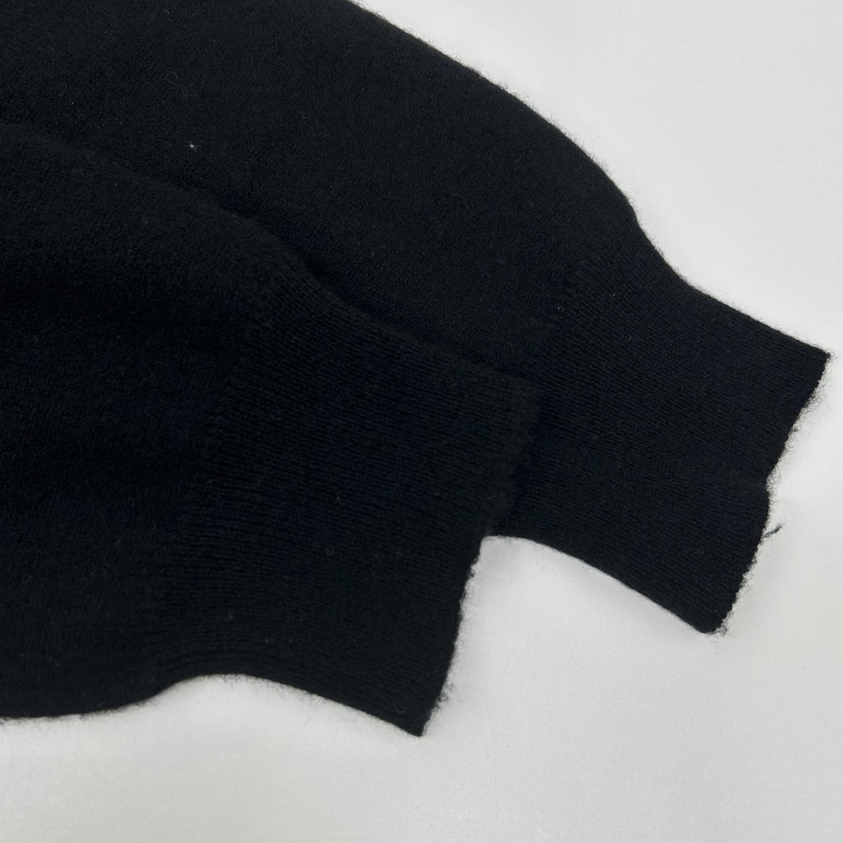 Moncler Black Cashmere Blend Crew Neck Knit Sweater — view 8