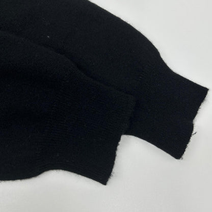 Moncler Black Cashmere Blend Crew Neck Knit Sweater — view 8