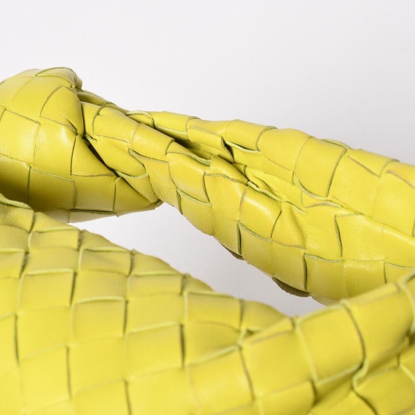 Bottega Veneta Mini Jodie Handbag Intrecciato Yellow Green — view 5