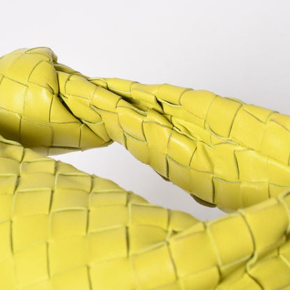 Bottega Veneta Mini Jodie Handbag Intrecciato Yellow Green — view 5