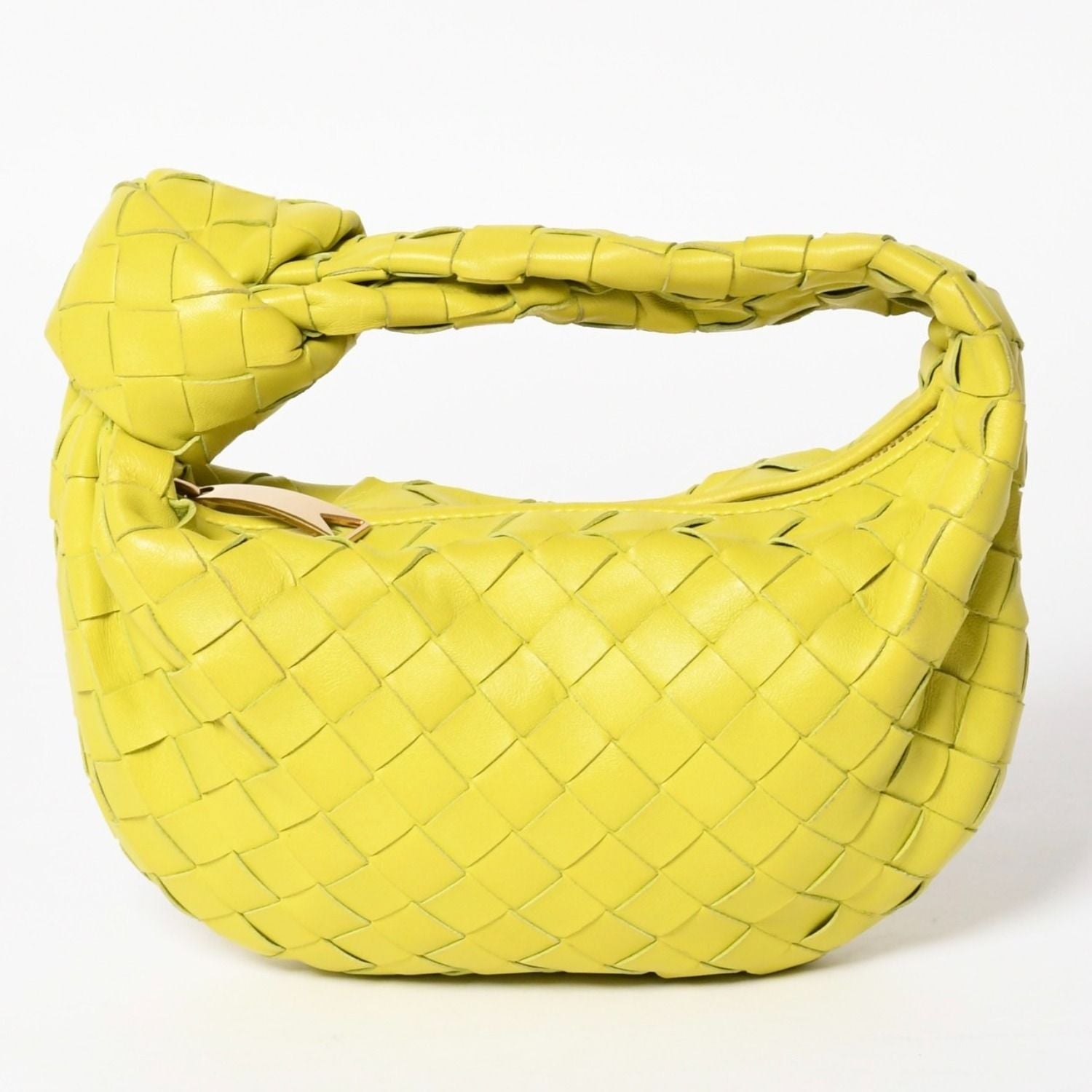 Bottega Veneta Mini Jodie Handbag Intrecciato Yellow Green