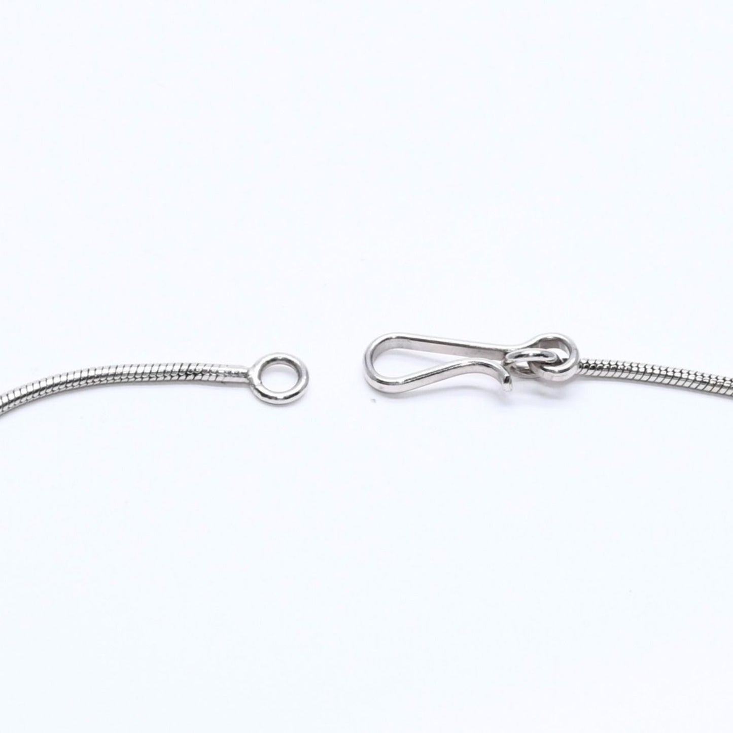 Chanel CC Logo Necklace Light Stone Silver — view 8