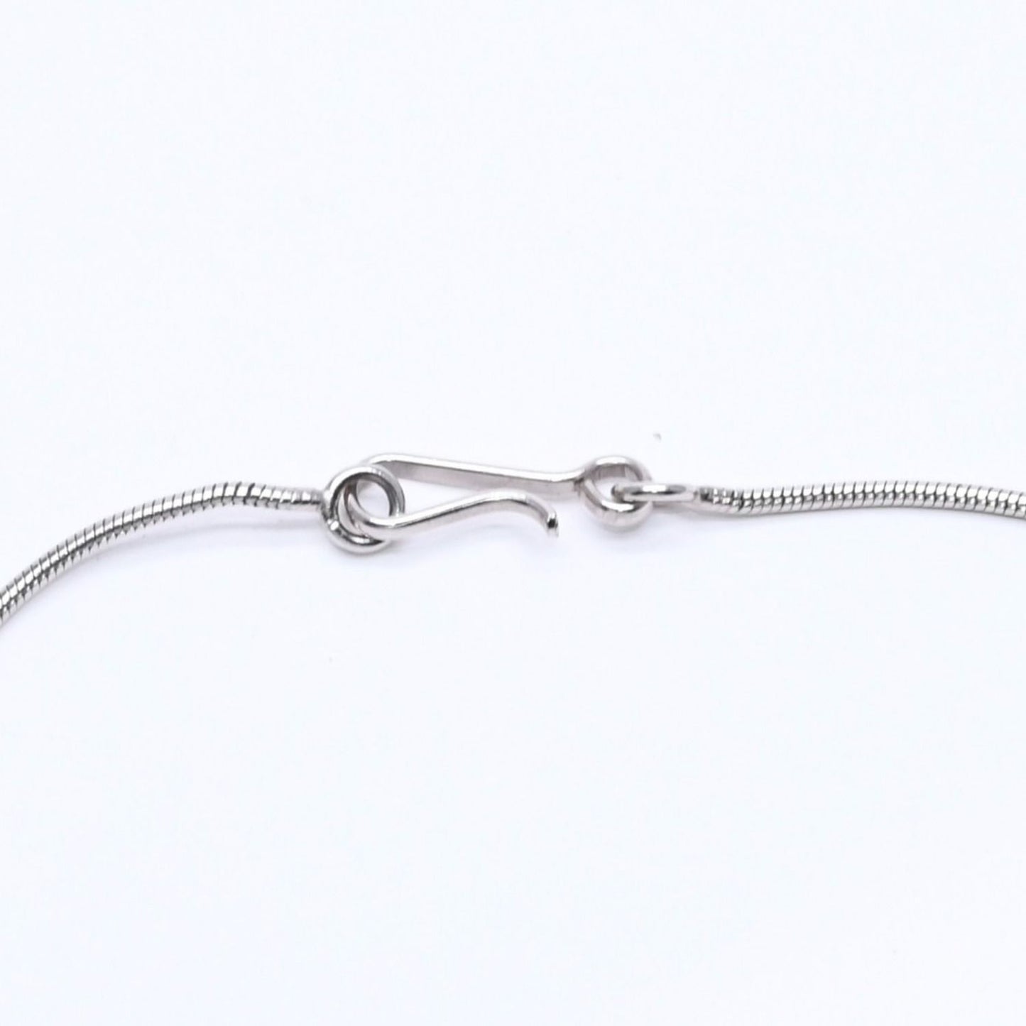 Chanel CC Logo Necklace Light Stone Silver — view 7