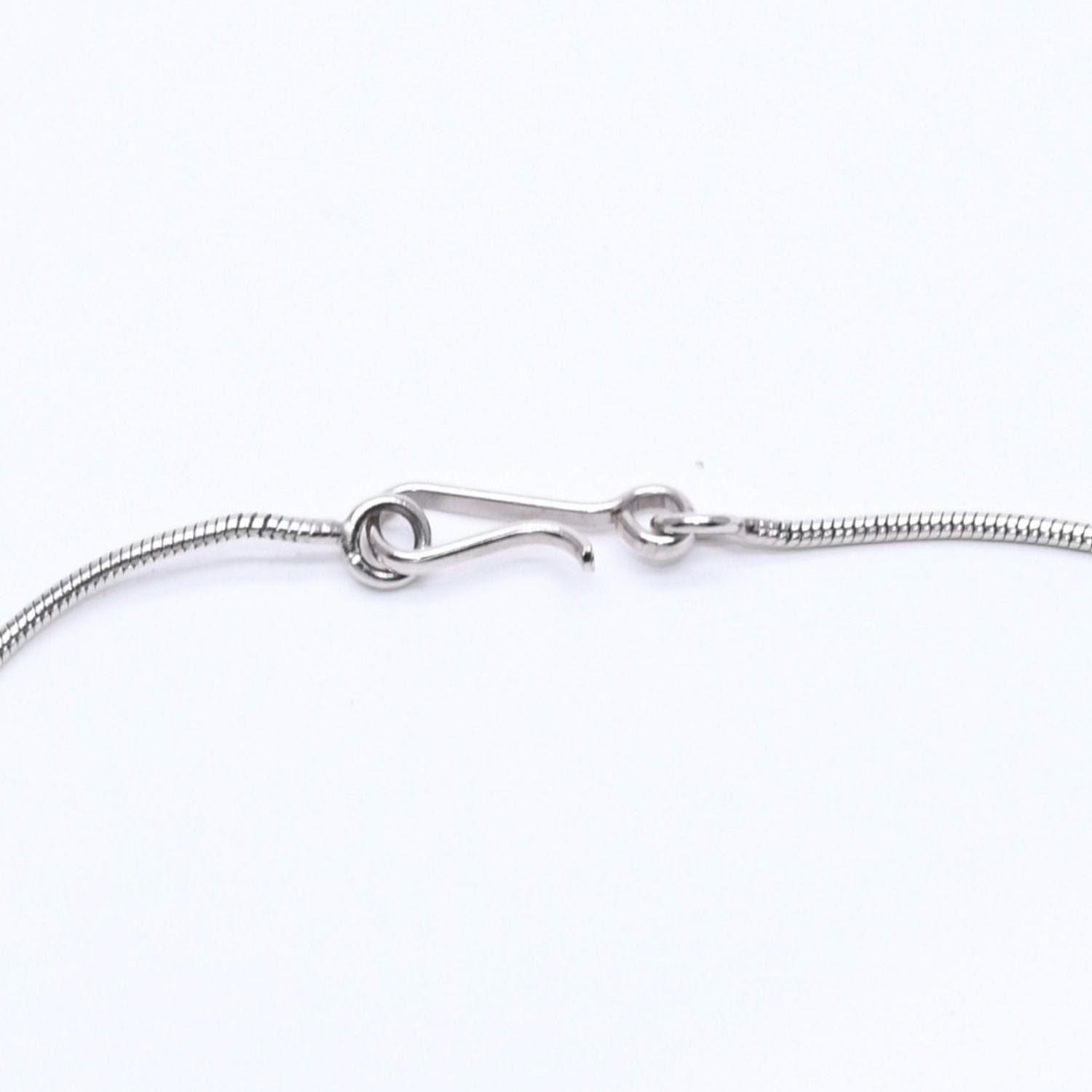 Chanel CC Logo Necklace Light Stone Silver — view 7