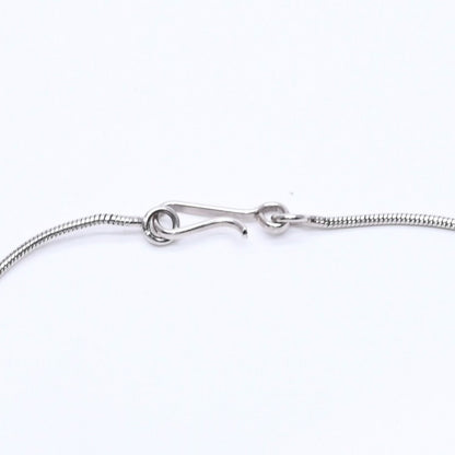 Chanel CC Logo Necklace Light Stone Silver — view 7