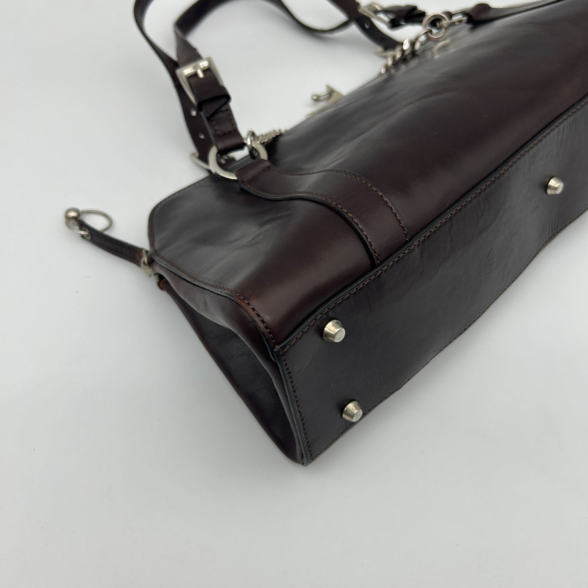 Dior Leather Bag Galiano Era Hardcore Archive — view 8
