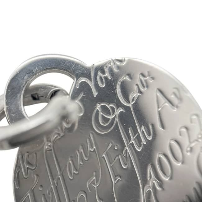 Tiffany & Co Notes Heart Tag Pendant Silver Charm 925 Sterling — view 8
