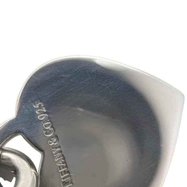 Tiffany & Co Notes Heart Tag Pendant Silver Charm 925 Sterling — view 6