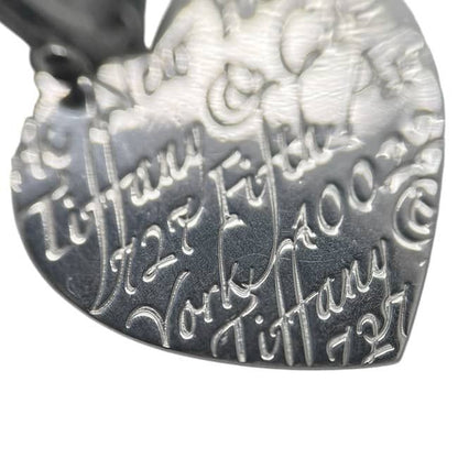 Tiffany & Co Notes Heart Tag Pendant Silver Charm 925 Sterling — view 7