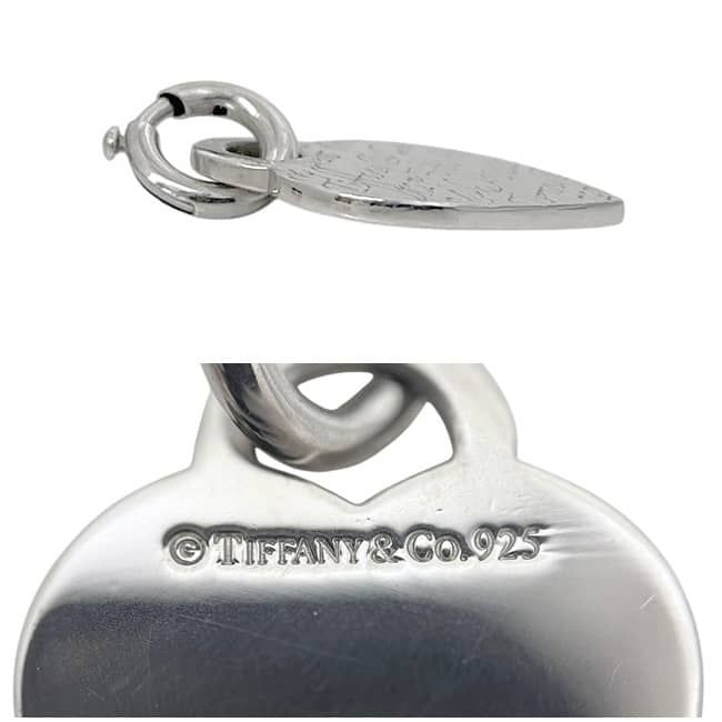 Tiffany & Co Notes Heart Tag Pendant Silver Charm 925 Sterling — view 2