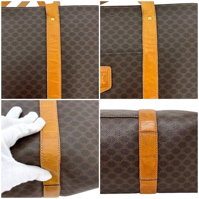 Celine Tote Brown Macadam Leather Document Shoulder Bag — view 5