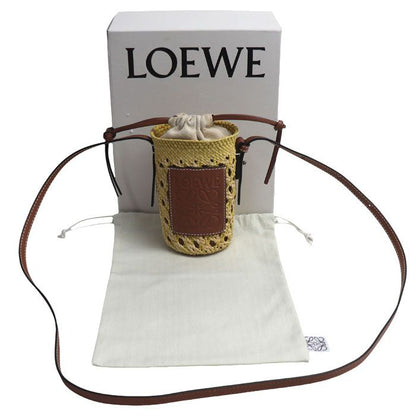 Loewe Anagram Cylinder Pocket Shoulder Bag Yellow — view 8