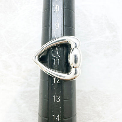 Gucci Horsebit Heart Silver Ring — view 8