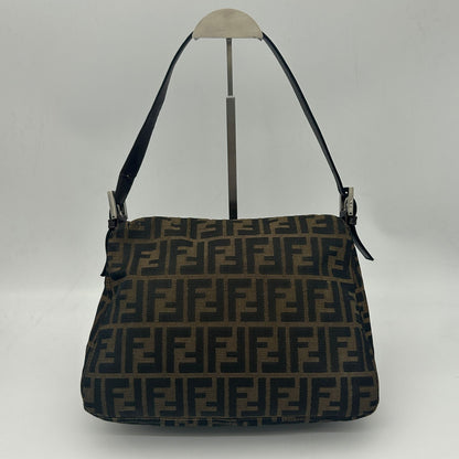 Fendi Zucca Shoulder Bag Canvas Leather Brown — view 2