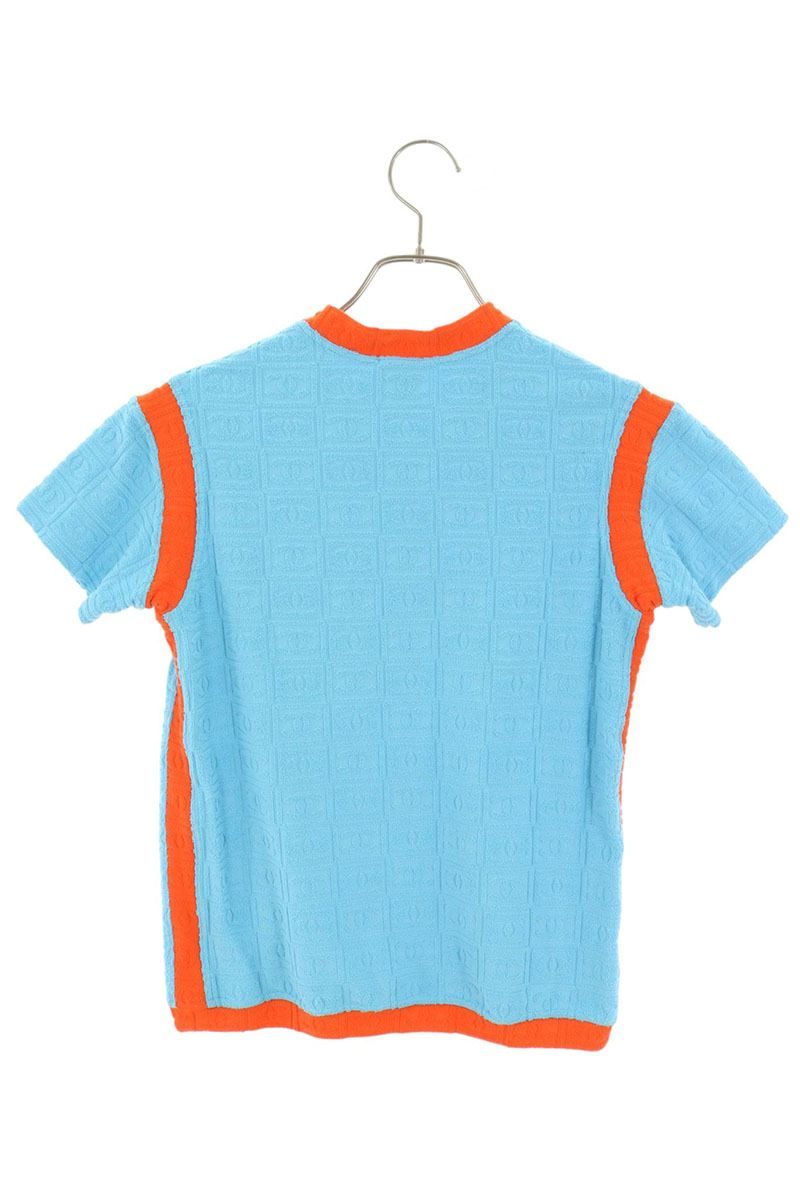 Chanel CC Logo Pile Bicolor Ground T-Shirt 38 — view 2