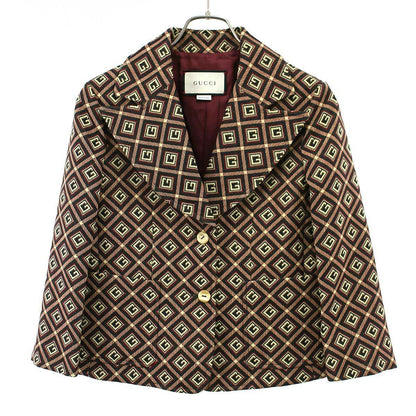 Gucci Jacquard Wide Short Jacket Mix Color 38